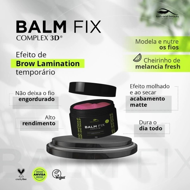 BALM FIX complex 3d Pasta Modeladora e Nutritiva
